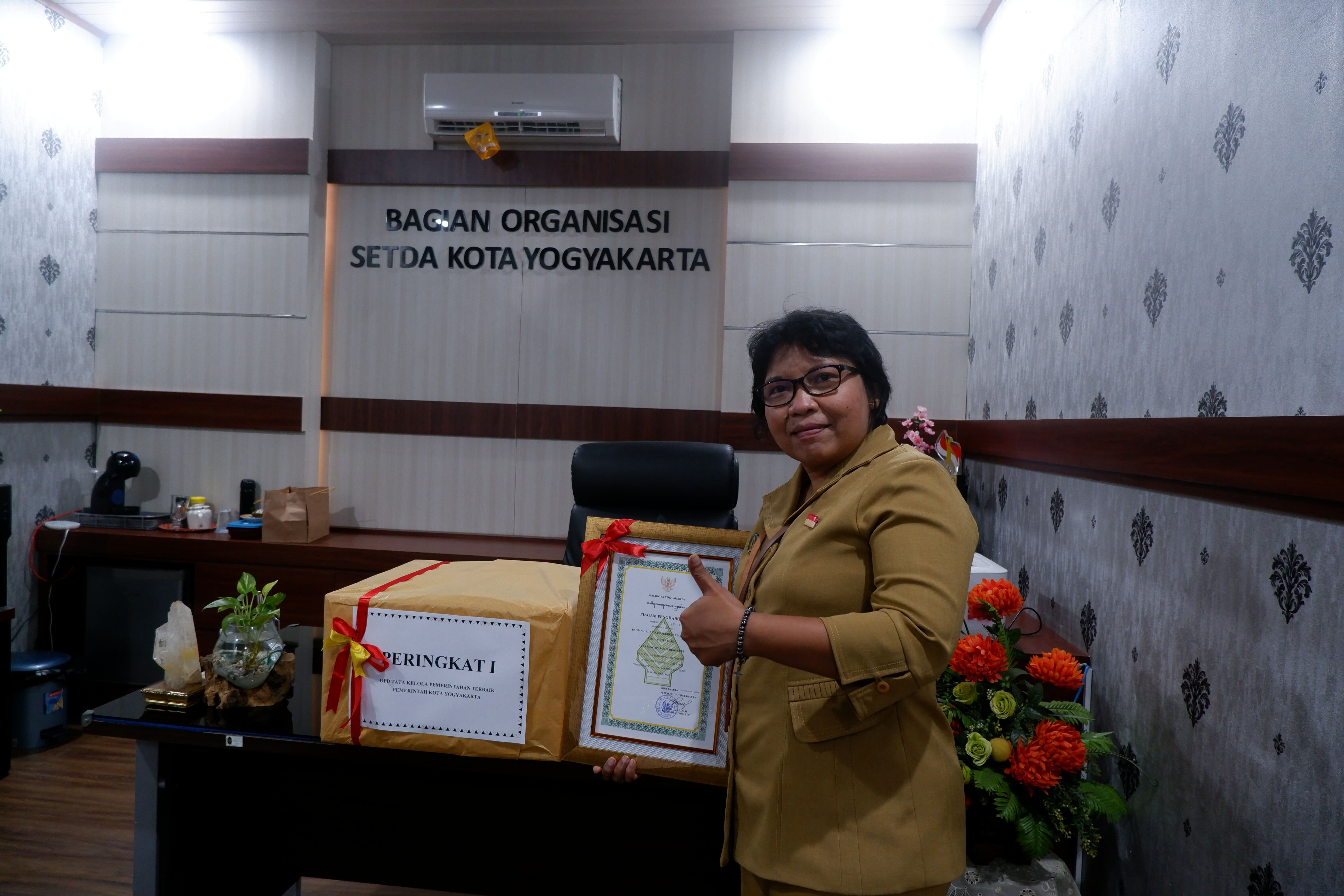 Bagian Organisasi Setda Kota Yogyakarta Meraih Peringkat I Tata Kelola Pemerintahan Terbaik Pada Perangkat Daerah/Unit Kerja di Pemerintah Kota Yogyakarta